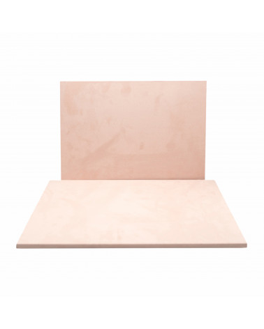 Base Per Vetrina E Sfondo Linea SIENA Base 300x400x10mm Suede 1 pezzo Rosa Cipria