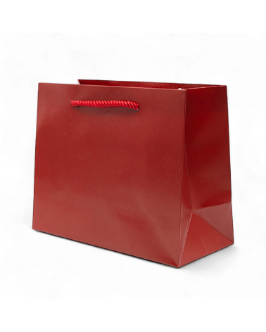 Busta Shopper Di Carta Linea NIZZA 23x18x10cm 12 pezzi Rosso
