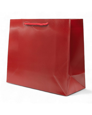 Busta Shopper Di Carta Linea NIZZA 31x26x12cm 12 pezzi Rosso