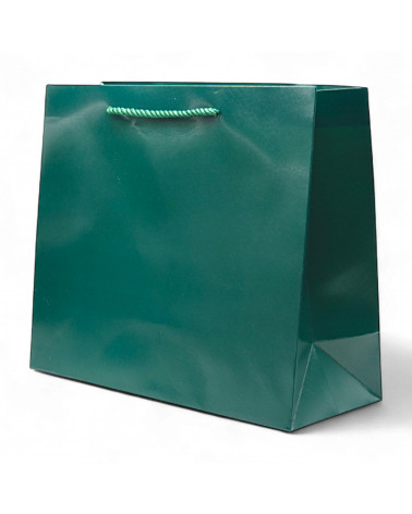 Busta Shopper Di Carta Linea NIZZA 31x26x12cm 12 pezzi Verde