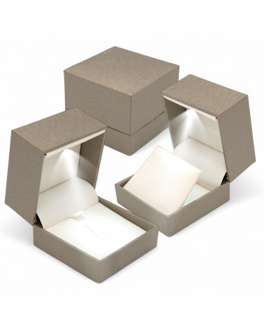 Astucci Per Gioielli Con Luce Linea IMPERIA  58x58x48mm Multiuso 6 pezzi Bronzo