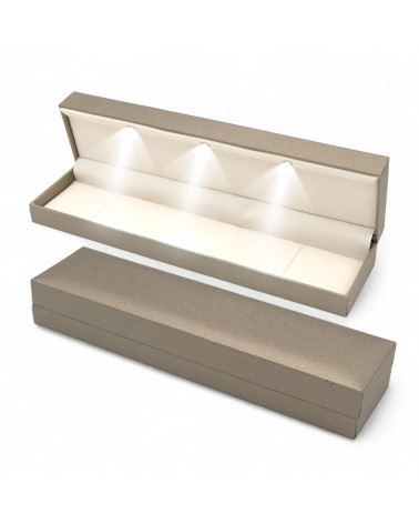 Astucci Per Gioielli Con Luce Linea IMPERIA 238x60x38mm Bracciale 6 pezzi Bronzo