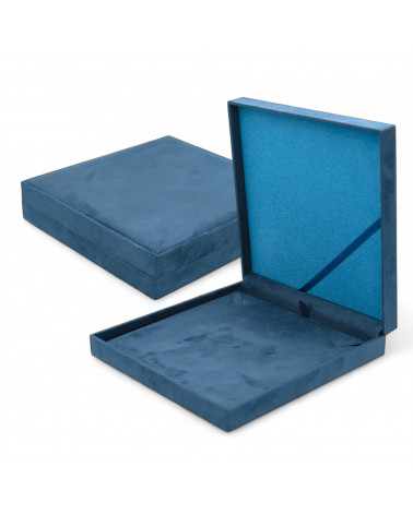 Astucci Per Gioielli Linea MARSIGLIA 190x190x40mm Collana 2 pezzi Blu