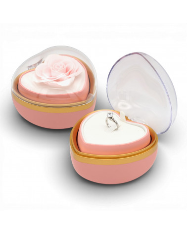 Astuccio Per Gioielli Linea ROSA Girevole Multiuso 110x100x90mm Rosa