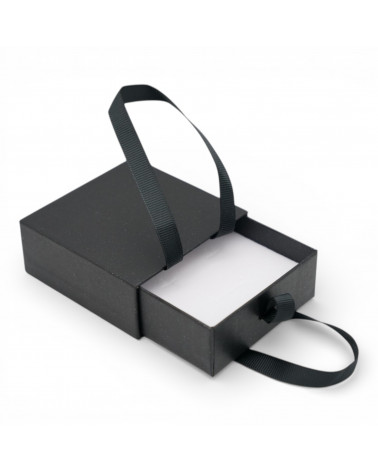 Astuccio In Cartoncino Linea LUCCA Cassetto  80x80x32mm 12 pezzi Nero