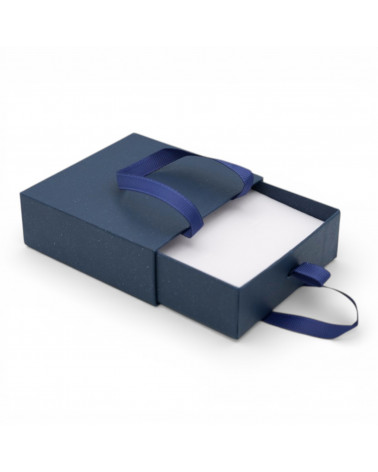 Astuccio In Cartoncino Linea LUCCA Cassetto 100x100x35mm 12 pezzi Blu