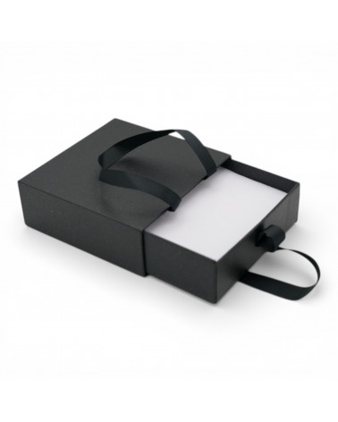 Astuccio In Cartoncino Linea LUCCA Cassetto 100x100x35mm 12 pezzi Nero