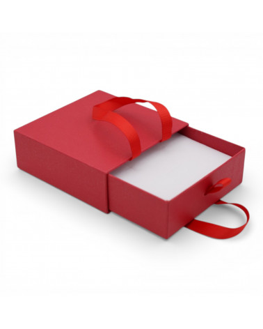 Astuccio In Cartoncino Linea LUCCA Cassetto 100x100x35mm 12 pezzi Rosso