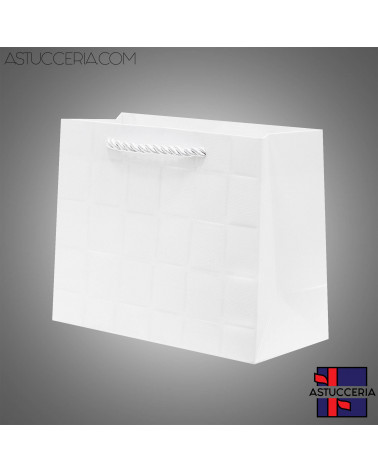Busta Shopper Di Carta Linea LONDRA 17x13x7cm 12 pezzi Bianco