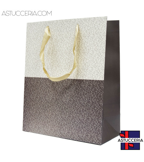 Busta Shopper Di Carta Linea PORTO 26x32x12cm 12 pezzi Orizontale