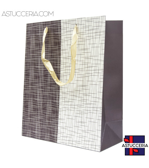 Busta Shopper Di Carta Linea PORTO 26x32x12cm 12 pezzi Verticale