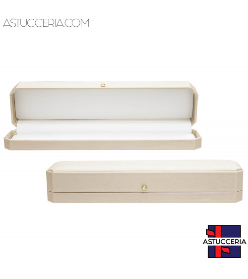 Astucci Per Gioielli Linea CAPRI 230x55x40mm Bracciale 6 pezzi Cipria Tan
