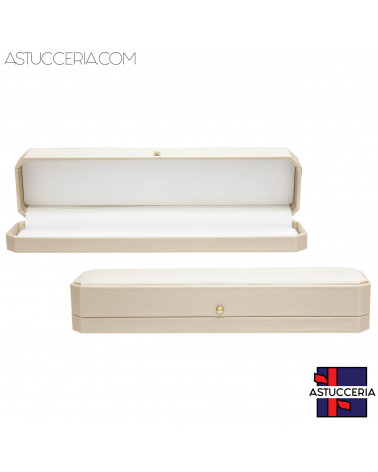 Astucci Per Gioielli Linea CAPRI 230x55x40mm Bracciale 6 pezzi Cipria Tan