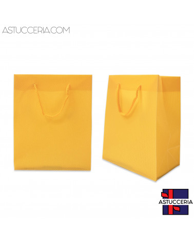 Busta Shopper In Plastica Pvc 23x27x8cm 12pz Arancio