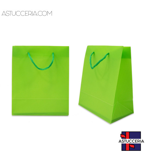 Busta Shopper In Plastica Pvc 23x27x8cm 12pz Verde