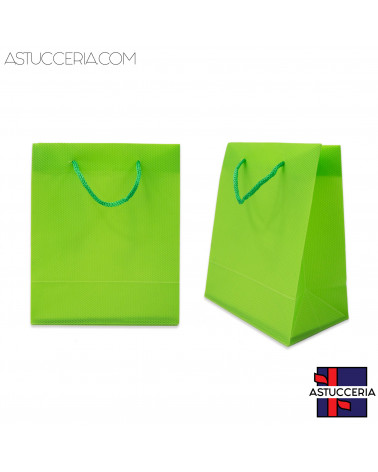 Busta Shopper In Plastica Pvc 23x27x8cm 12pz Verde
