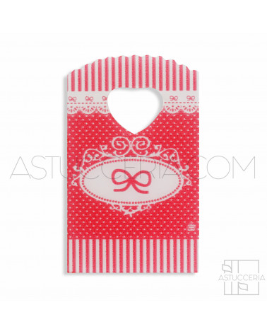 Busta Shopper Ultra Light  9x14cm 500pz Fiocco Rosso