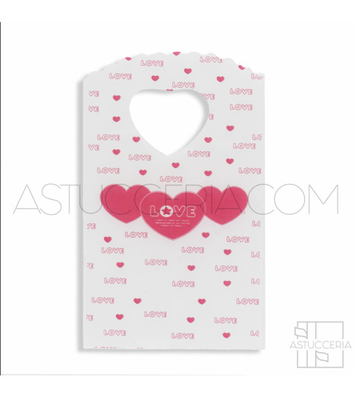 Busta Shopper Ultra Light  9x14cm 500pz Love