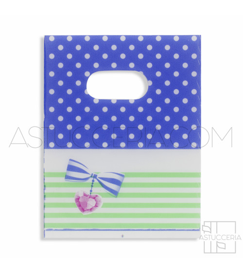 Busta Shopper Ultra Light 13x18cm 400pz Blu Verde
