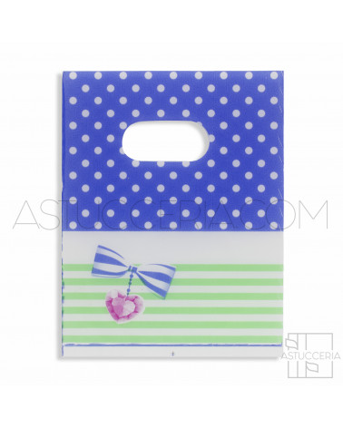 Busta Shopper Ultra Light 13x18cm 400pz Blu Verde