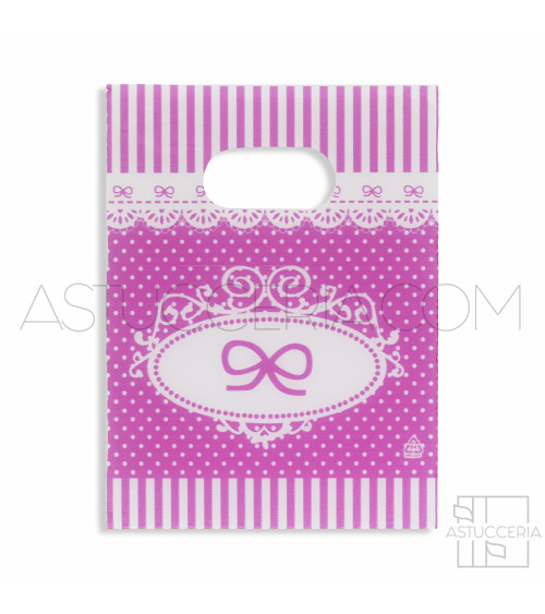 Busta Shopper Ultra Light 13x18cm 400pz Fiocco Fucsia
