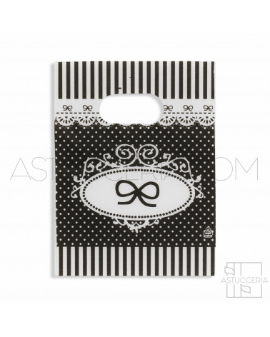 Busta Shopper Ultra Light 13x18cm 400pz Fiocco Nero