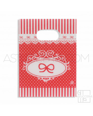 Busta Shopper Ultra Light 13x18cm 400pz Fiocco Rosso