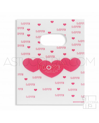 Busta Shopper Ultra Light 13x18cm 400pz Love