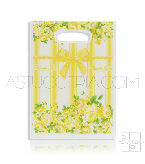 Busta Shopper Ultra Light 15x20cm 400pz Fiori Giallo