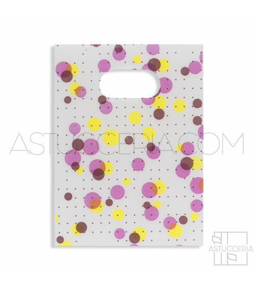 Busta Shopper Ultra Light 15x20cm 400pz Pois Multicolor