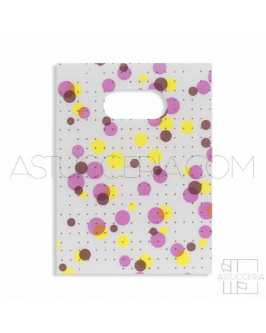Busta Shopper Ultra Light 15x20cm 400pz Pois Multicolor