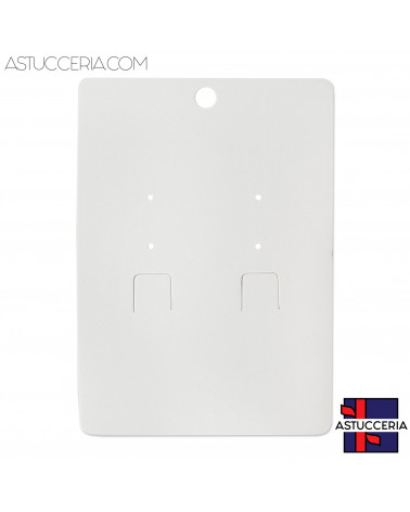 Cartoncino Per Orecchini In Carta Goffrata 70x100mm 100 pezzi