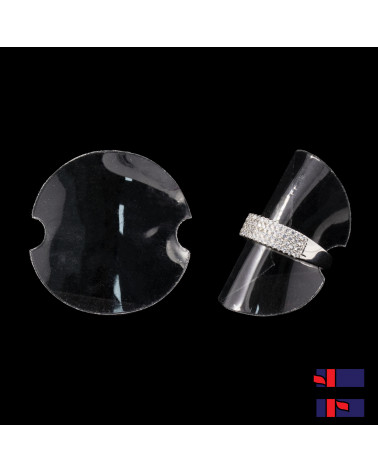 Espositore Per Anelli Dischetti Tondi Moneta PVC 25 pezzi