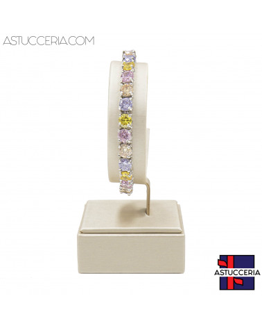 Espositore Per Bracciali e Orologi Linea LUXURY Similpelle H 95mm 1pz Beige Oro