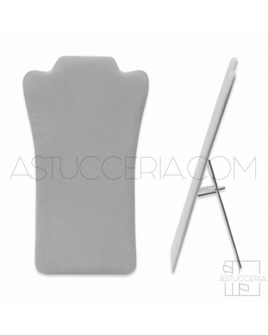Espositore Per Collane Collo Busto Componibile A3 35cm 1pz Microfibra Grigio