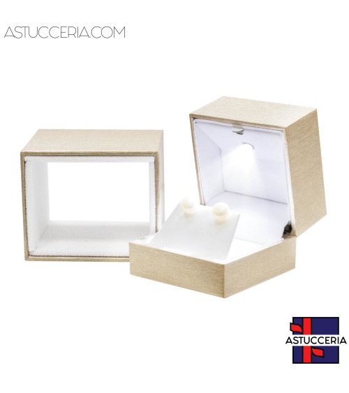 Astucci Per Gioielli Linea DUBAI Con Luce  70x60x58mm 6 pezzi Orecchini Oro