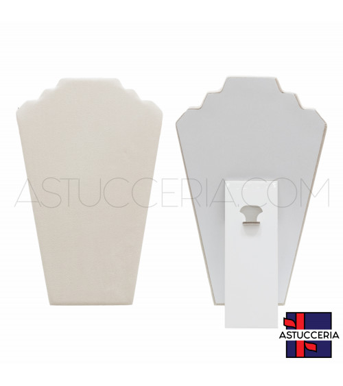 Espositore Per Collane Collo Busto Componibile A5 37cm 1pz Alcantara Beige