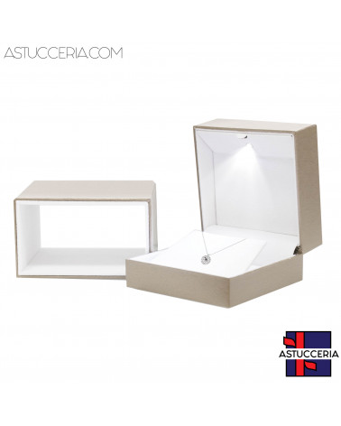 Astucci Per Gioielli Linea DUBAI Con Luce 110x100x68mm 6 pezzi Collana Bronzo