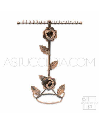 Espositore Per Collane e Orecchini Di Metallo 25x33cm 1pz Bronzo