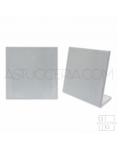 Espositore Per Collane Pannello A ''L'' Large 25x25x10cm Velluto Grigio