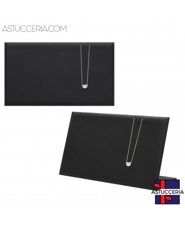 Espositore Per Collane Pannello A ''L'' Small 25x12,5x8,5cm Similpelle Fibra Nero