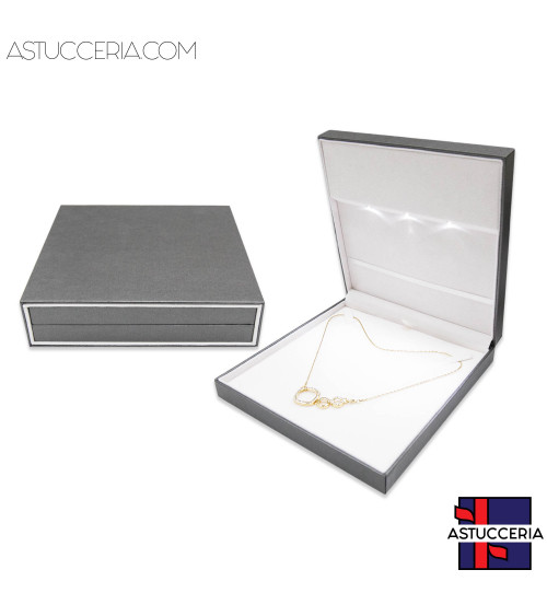 Astucci Per Gioielli Linea DUBAI Con Luce 205x190x45mm 3 pezzi Collana Argento