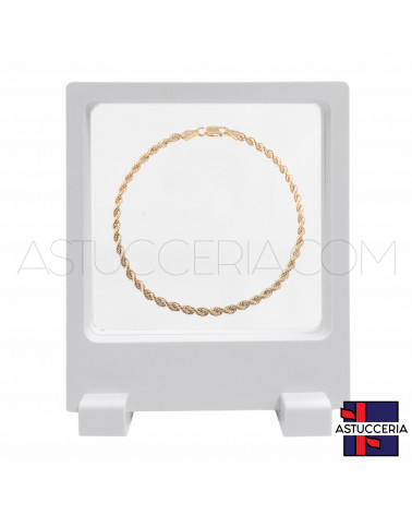 Espositore Per Gioielli Cornice Con Pellicola Trasparente 110x130mm 10 pezzi Polaroid Bianco