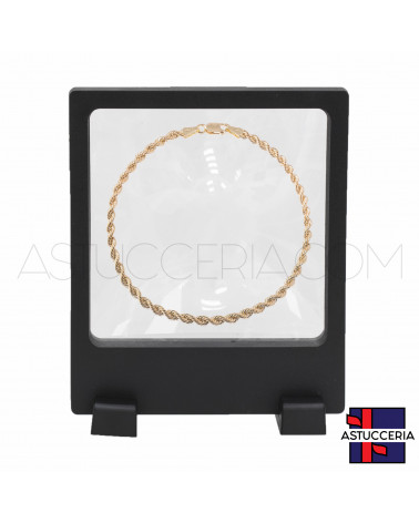 Espositore Per Gioielli Cornice Con Pellicola Trasparente 110x130mm 10 pezzi Polaroid Nero