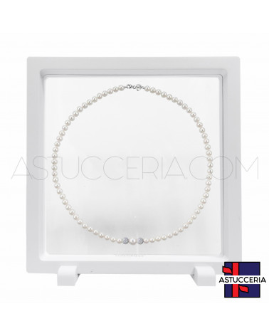 Espositore Per Gioielli Cornice Con Pellicola Trasparente 180x180mm 10 pezzi Bianco