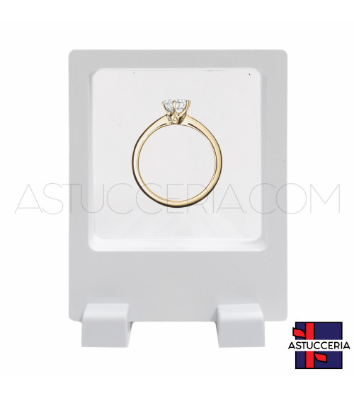 Espositore Per Gioielli Cornice Con Pellicola Trasparente 90x110mm 10 pezzi Polaroid Bianco