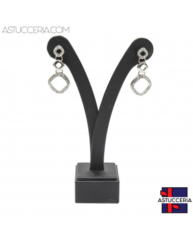 Espositore Per Orecchini Linea LUXURY Ypsilon 130mm 2pz Similpelle Nero