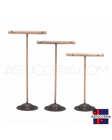 Espositori Per Orecchini Di Metallo Classico H 9cm 11cm 13cm 12pz Bronzo