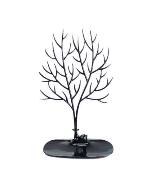 Porta Orecchini Portagioie Cervo L 25x14,5x41,6cm Nero
