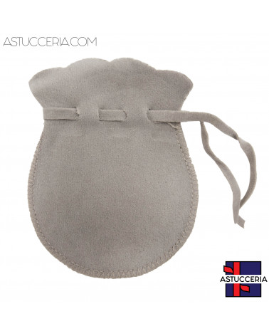 Sacchetti Regalo Di Microfibra Biflock Anfora  7x9cm 20 pezzi Grigio